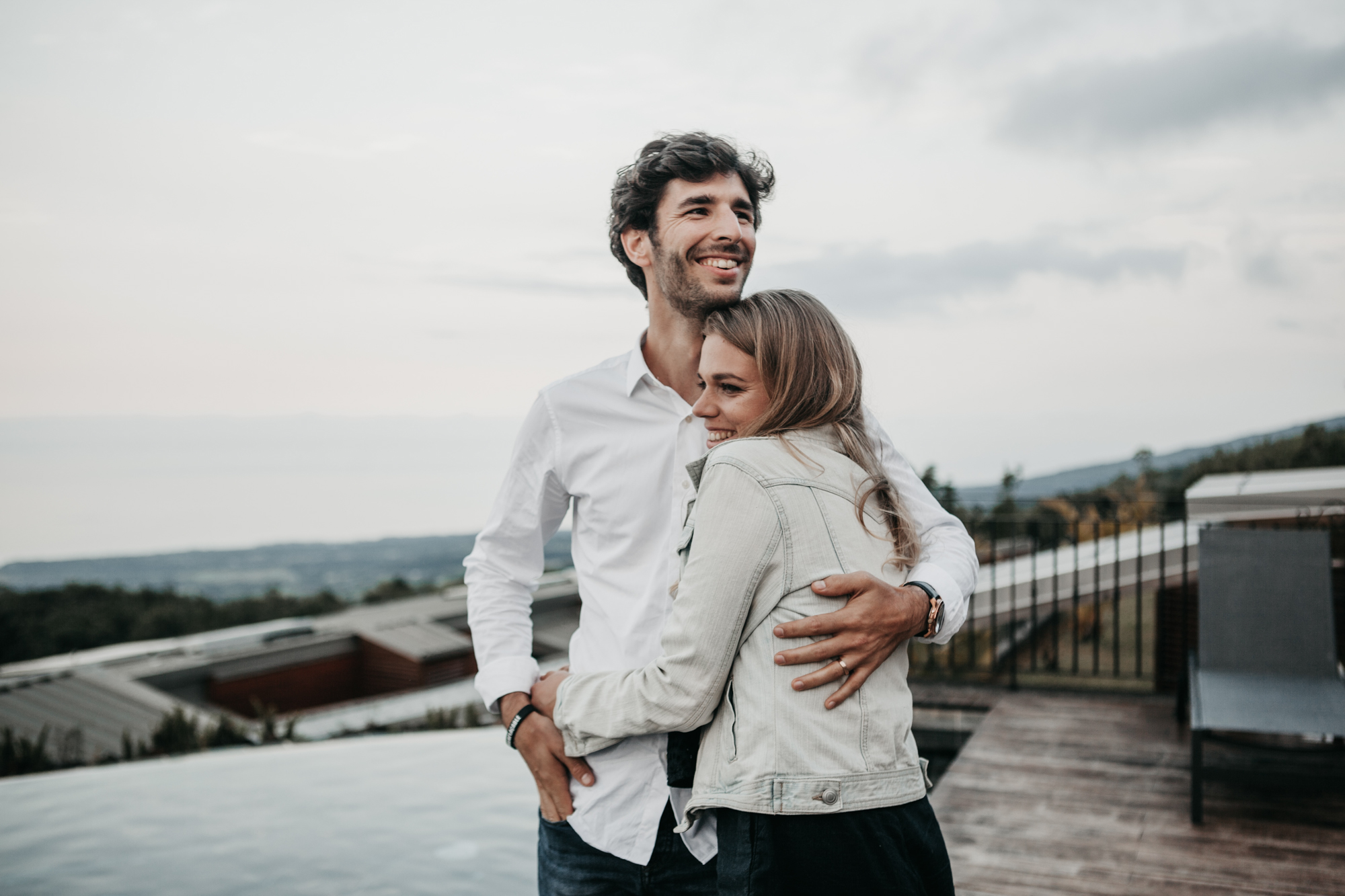 a man and woman embracing in Denver