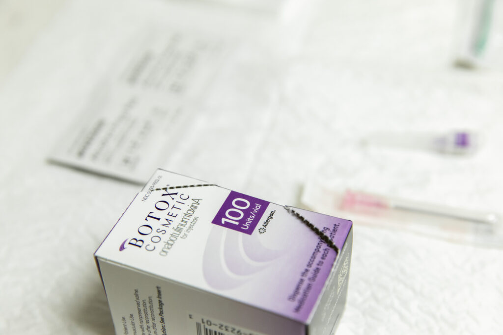 a package of Botox sitting on a table in Denver